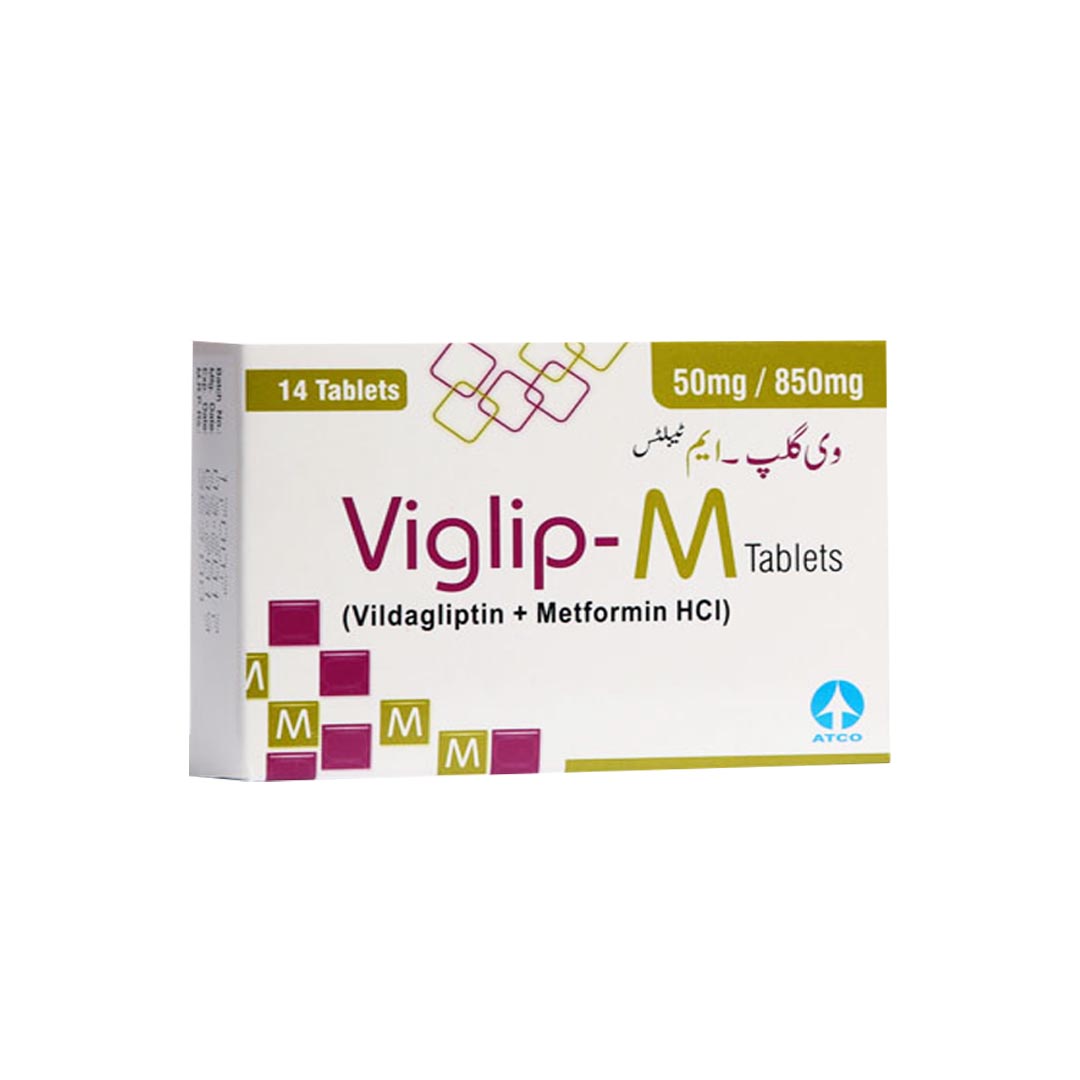 Viglip-M Tablets 50/850mg, 14 Ct - ATCO