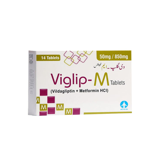 Viglip-M Tablets 50/850mg, 14 Ct - ATCO