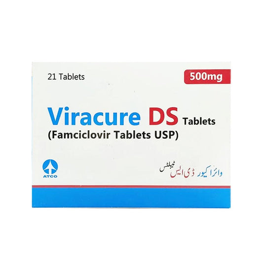 Viracure DS Tablets 500mg, 21 Ct - ATCO