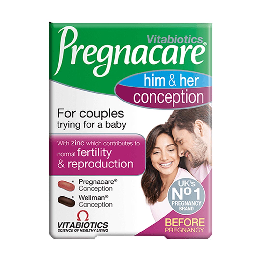 Vitabiotics Pregnacare Conception Him & Her, 60 Ct