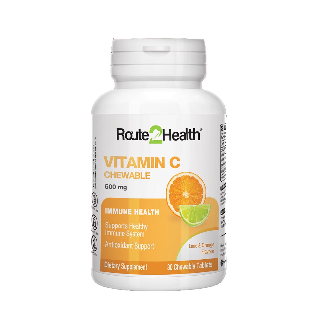 Vitamin C 500mg Chewable Tablets, 30 Ct - Route2Health