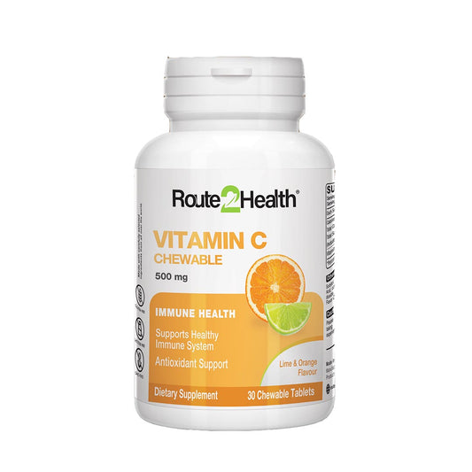 Vitamin C 500mg Chewable Tablets, 30 Ct - Route2Health