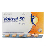 Voltral 50 (Diclofenac Sodium) 50mg, 20 Ct - Novartis