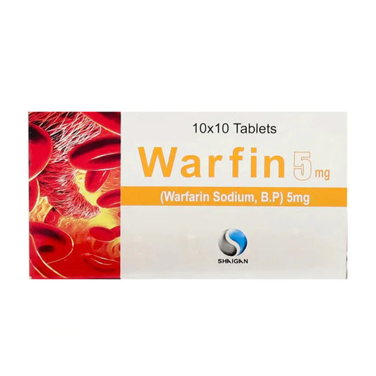Warfin (Warfarin) 5mg, 100 Ct - Shaigan Pharma
