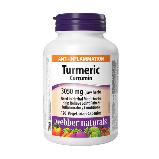 Webber Naturals Turmeric Curcumin 3050mg, 120 Ct