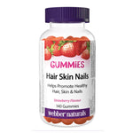 Webber Naturals Hair Skin Nails Gummies, 140Ct