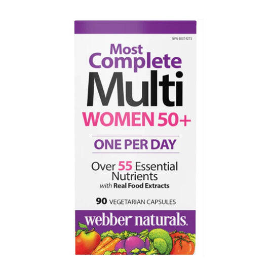 Webber Naturals Women's 50+ Most Complete Multi, 90 Ct