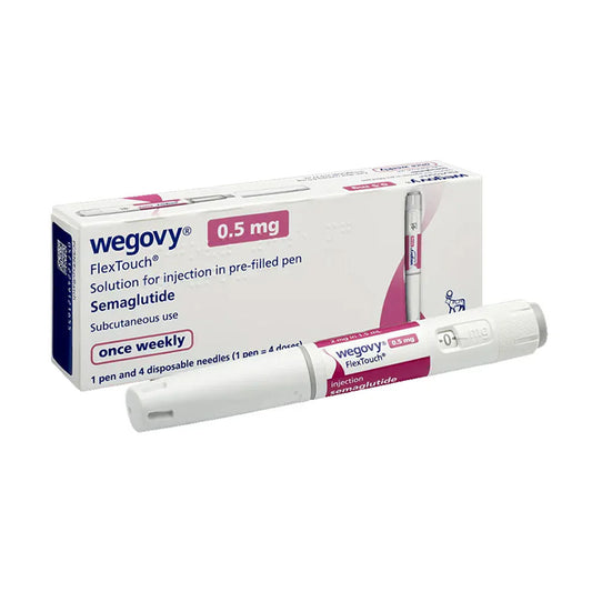 Wegovy (Semaglutide) Injection Pen 0.5 mg, 1 Ct - Novo Nordisk