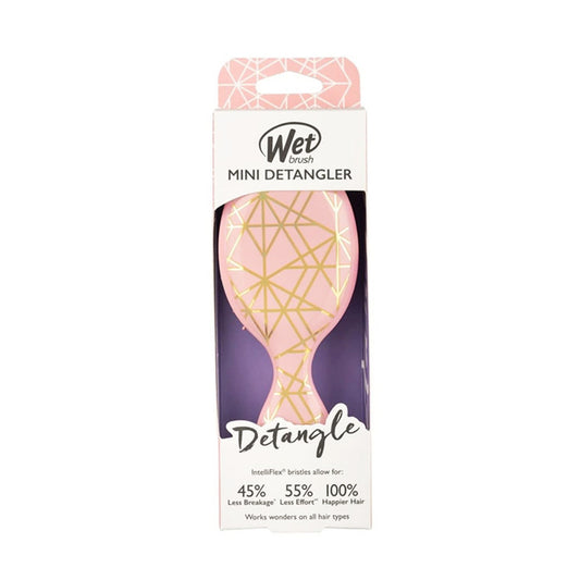 Wet Brush Mini Detangler Geo-Peach Brush