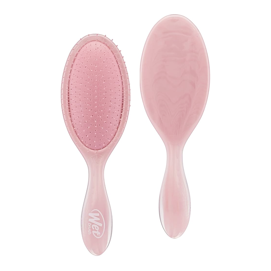 Wet Brush Original Detangler Natural Marble Dusty Rose Brush