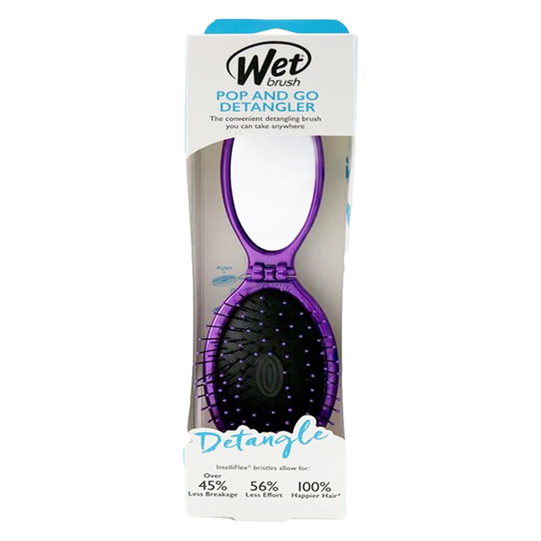 Wet Brush Pop and Go Detangler Purple Brush