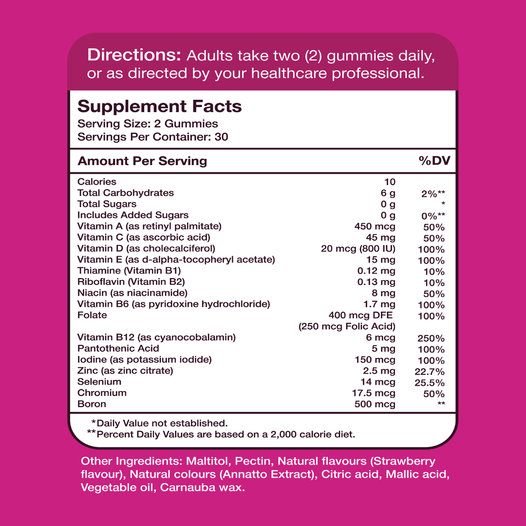 Gumvits Women's Multi Gummies, 60 Ct