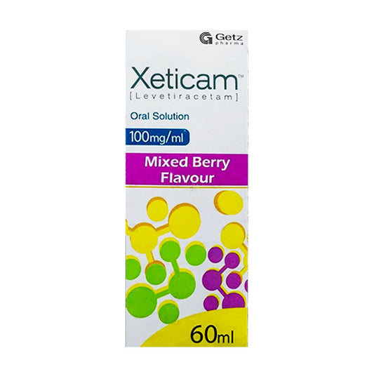 Xeticam (Levetiracetam) 100mg/ml Oral Solution, 60ml - Getz Pharma