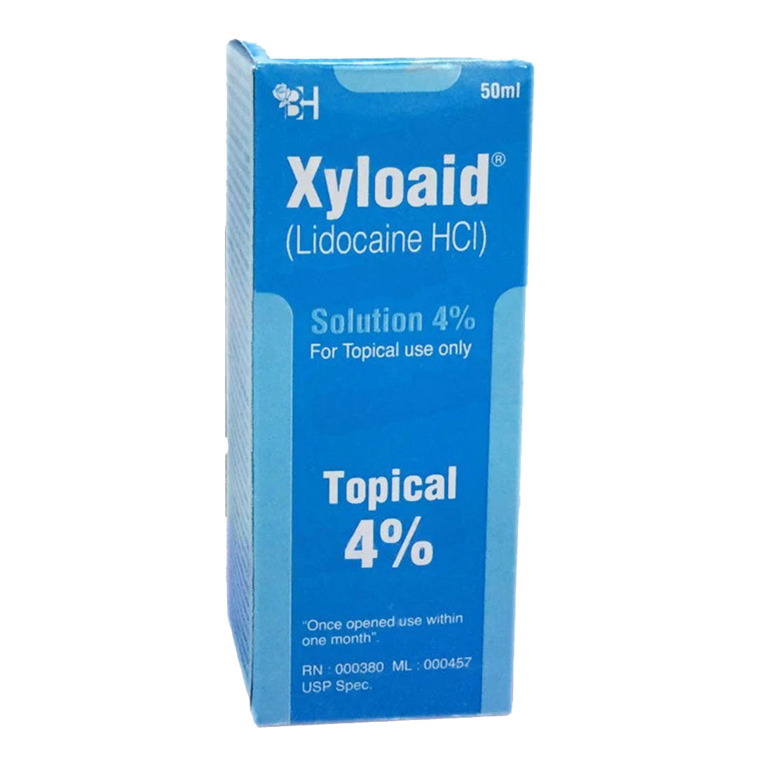 Xyloaid (Lidocaine) 4% Topical Solution, 50 ml - Barrett Hodgson