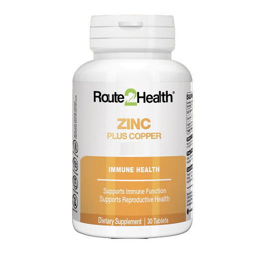 Zinc Plus Copper, 30 Ct - Route2Health