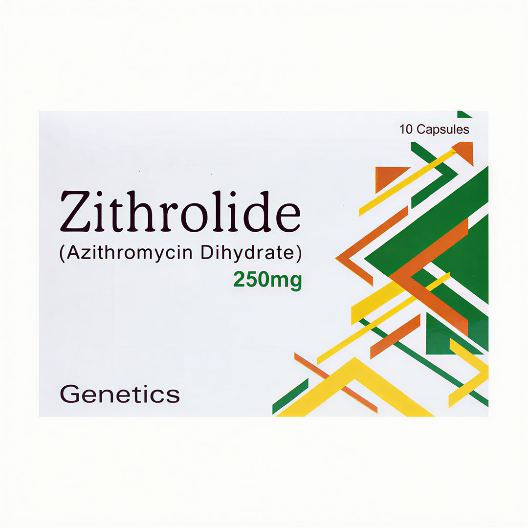 Zithrolide (Azithromycin Dihydrate) 250mg, 10 Ct - Genetics