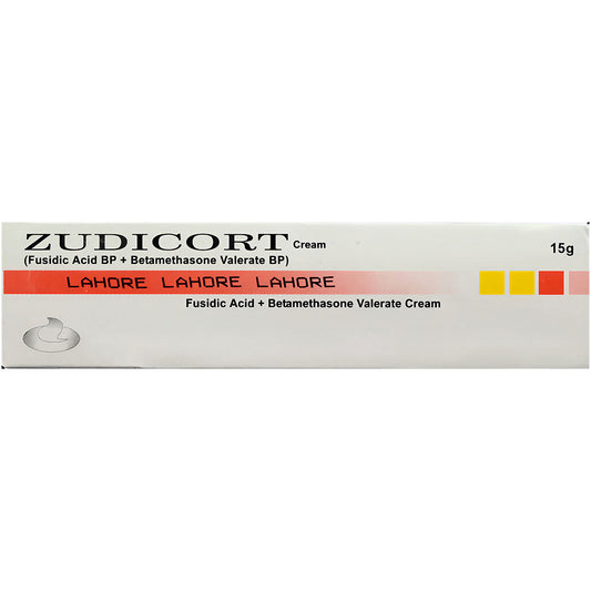Zudicort (Fusidic Acid BP + Betamethasone Valerate BP) Cream, 15g - Nabiqasim
