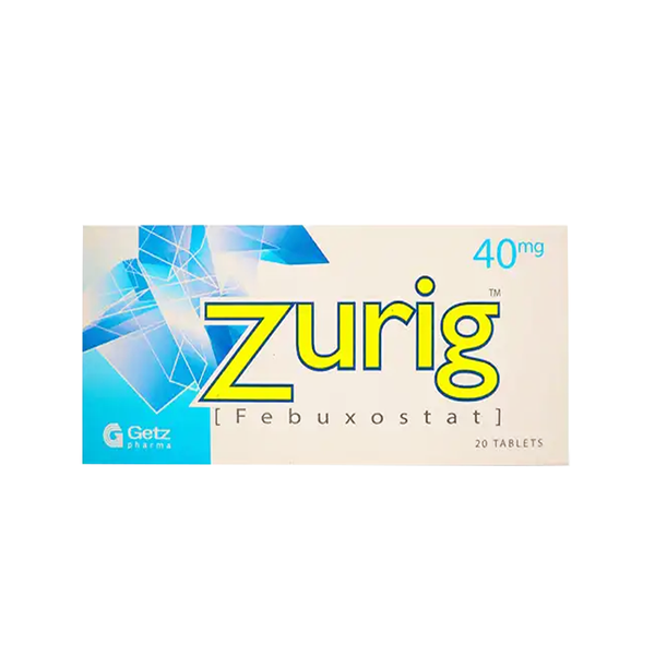 Zurig 40mg, 20 Ct - Getz Pharma