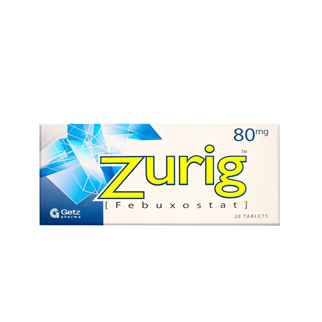 Zurig 80mg, 20 Ct - Getz Pharma
