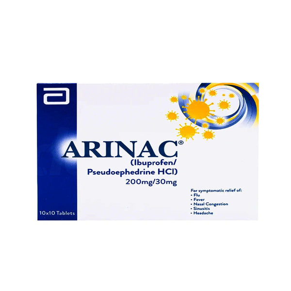 Abbott Arinac Forte (Ibuprofen 200mg), 100 Ct