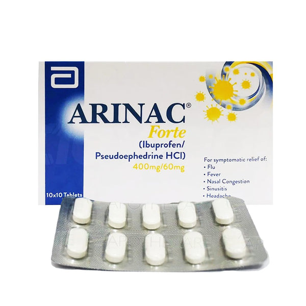 Abbott Arinac Forte (Ibuprofen 400mg), 10 Ct