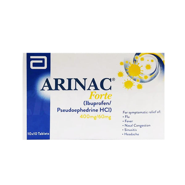 Abbott Arinac Forte (Ibuprofen 400mg), 100 Ct - My Vitamin Store