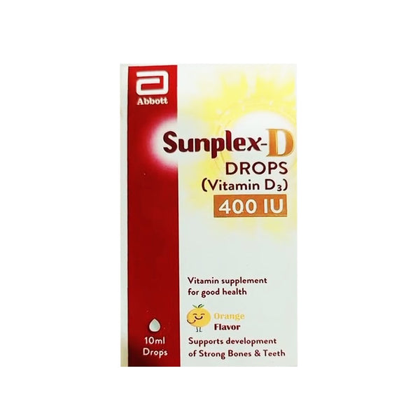 Abbott Sunplex-D Drops (Vitamin D3 400 IU), 10ml