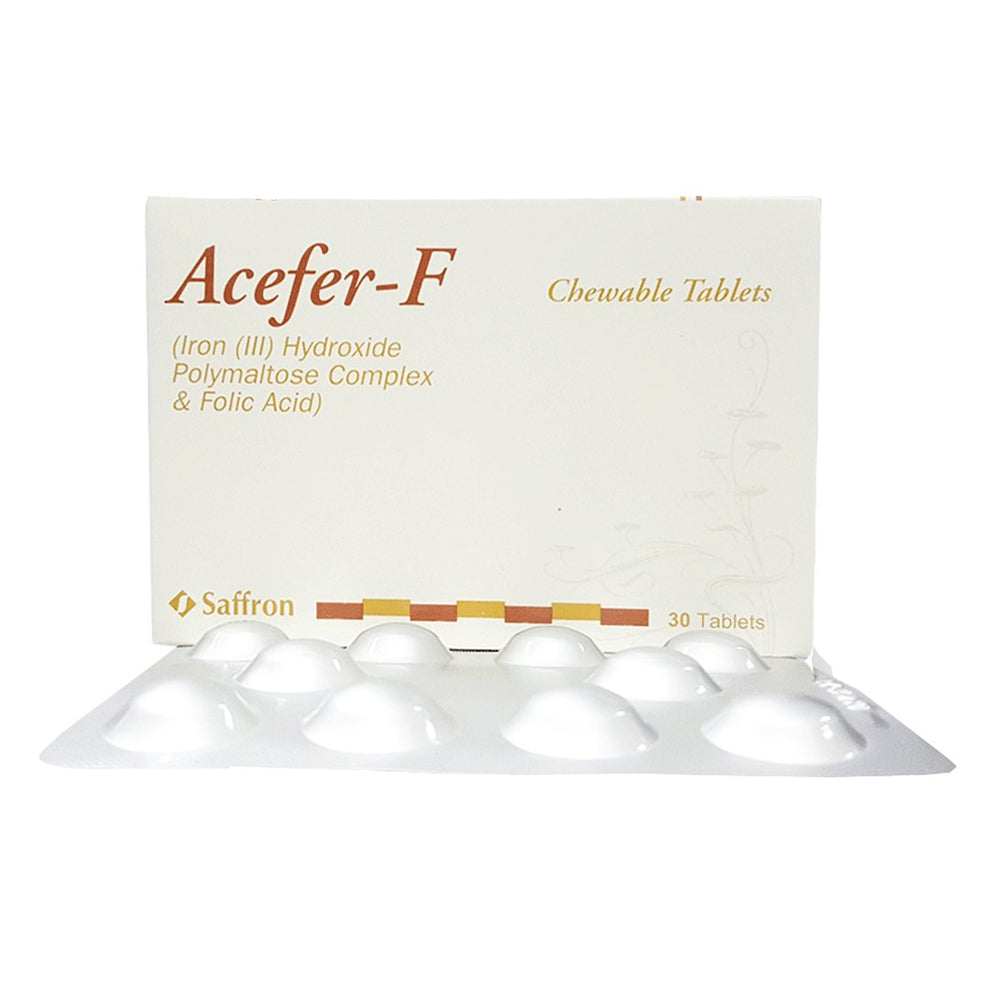 Buy Saffron Acefer-F Tablets, 30 Ct Online in Pakistan | Iron ...