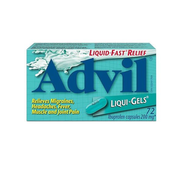 Advil Liqui-Gels 200mg, 72 Ct - My Vitamin Store