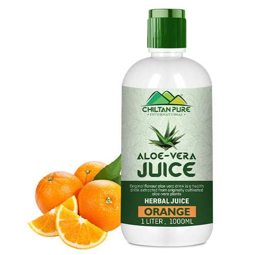 Aloe Vera Juice (Orange), 1 Litre - Chiltan Pure - My Vitamin Store