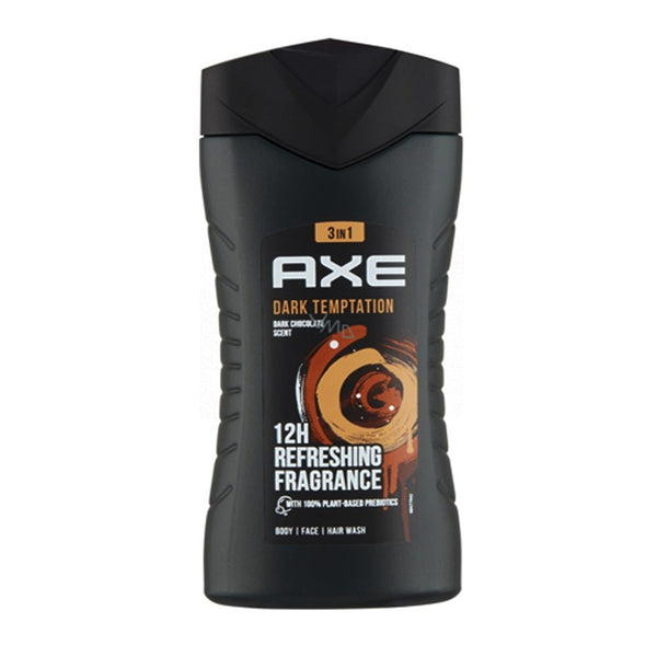 Axe Dark Temptation 3 in 1 Body Wash, 250ml - My Vitamin Store