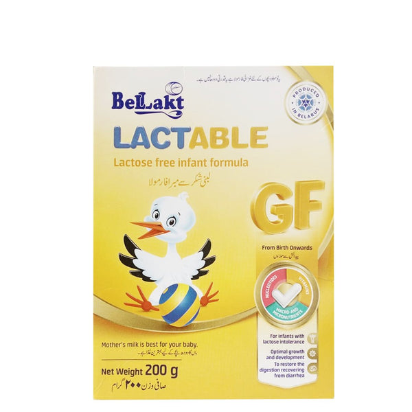 Bellakt Lactable GF Lactose Free Infant Formula, 200g - My Vitamin Store