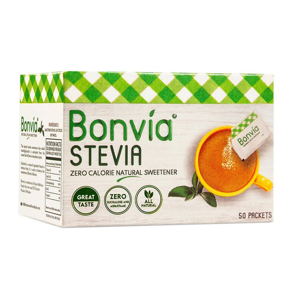 Bonvia Stevia Zero Calorie Natural Sweetener, 50 Packets - My Vitamin Store