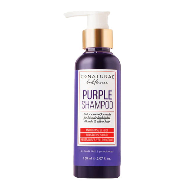 Brilliance Purple Shampoo For Blonde & Silver Hair, 150ml - CoNatural - My Vitamin Store