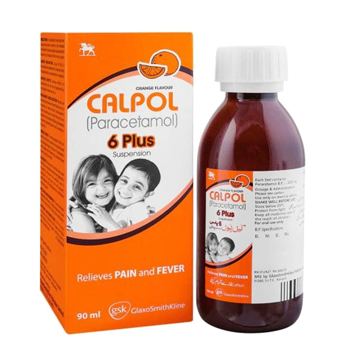 Calpol 6 Plus Suspension, 90ml (Paracetamol) - GSK - My Vitamin Store