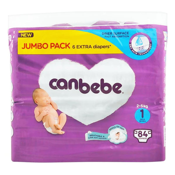 Canbebe Diapers Size 1 (Newborn), 84 Ct - My Vitamin Store
