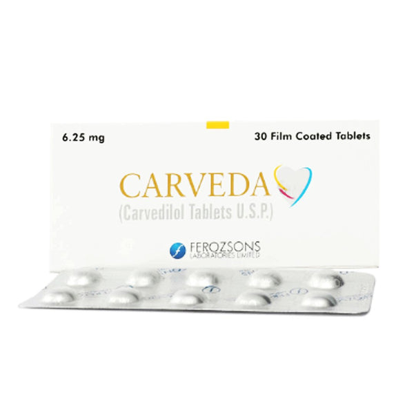 Carveda 6.25mg, 30 Ct - My Vitamin Store