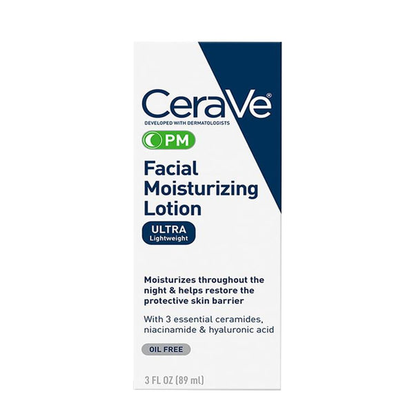 CeraVe PM Facial Moisturizing Lotion Ultra Lightweight, 89ml - My Vitamin Store