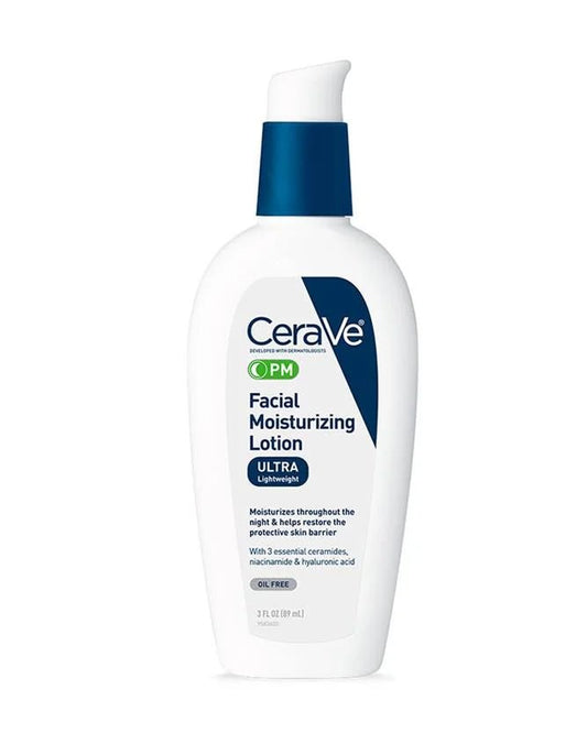CeraVe PM Facial Moisturizing Lotion Ultra Lightweight, 89ml - My Vitamin Store