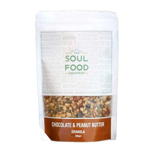 Chocolate & Peanut Butter Granola 300g - The Soul Food Company - My Vitamin Store