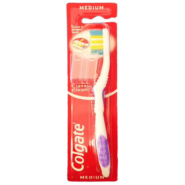 Colgate Classic Clean Medium Toothbrush (Purple), 1 Ct - My Vitamin Store