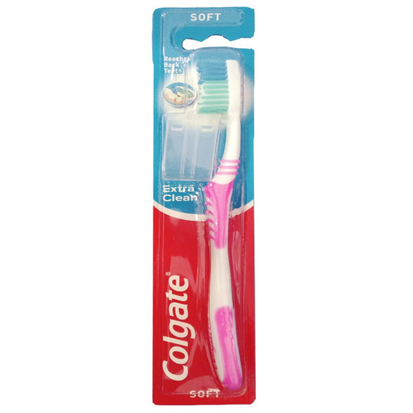 Colgate Extra Clean Soft Toothbrush (Pink), 1 Ct - My Vitamin Store