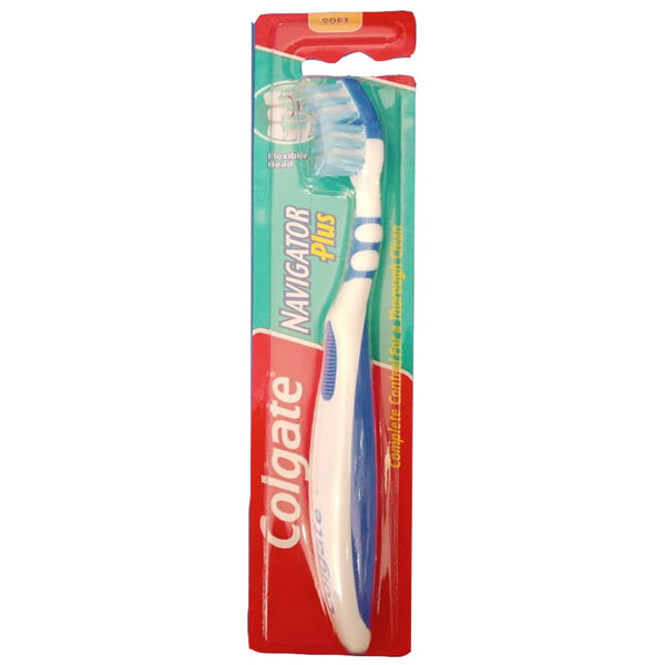 Colgate Navigator Plus Soft Toothbrush (Blue), 1 Ct - My Vitamin Store