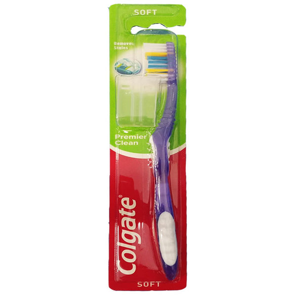 Colgate Premier Clean Soft Toothbrush (Purple), 1 Ct - My Vitamin Store