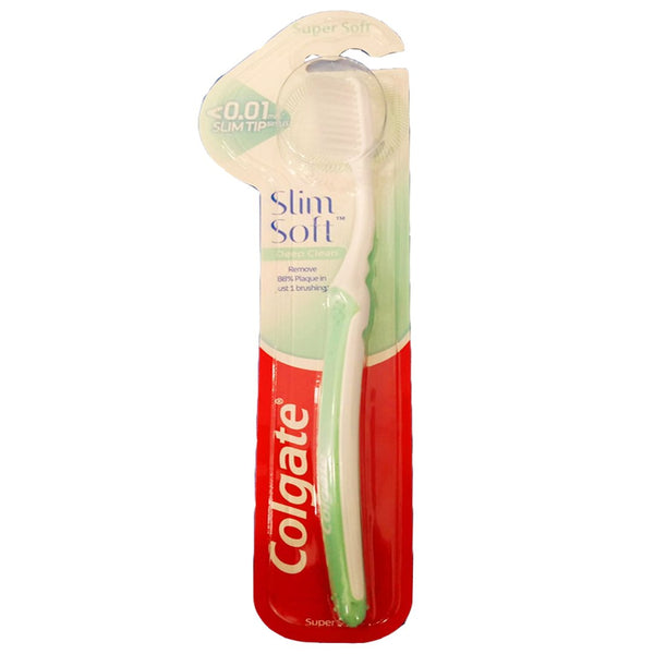 Colgate Slim Soft Deep Clean Toothbrush (Cyan), 1 Ct - My Vitamin Store