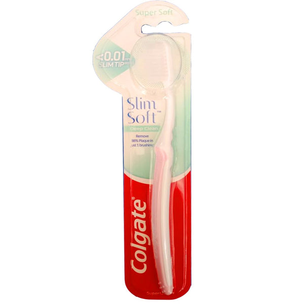 Colgate Slim Soft Deep Clean Toothbrush (Pink), 1 Ct - My Vitamin Store