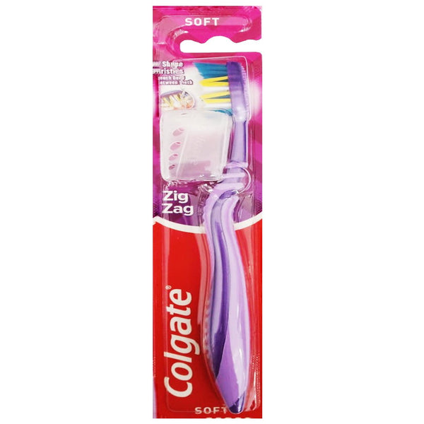 Colgate ZigZag Soft Toothbrush (Purple), 1 Ct - My Vitamin Store