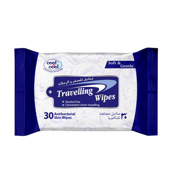 Cool & Cool Travelling Wipes. 30 Ct - My Vitamin Store