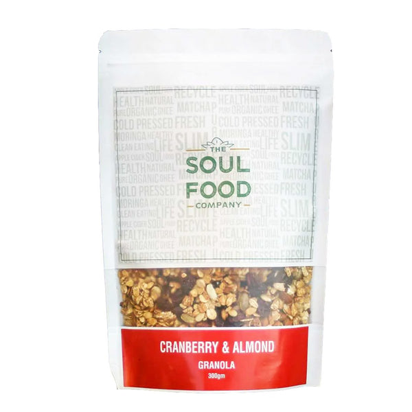 Cranberry & Almond Granola 300g - The Soul Food Company - My Vitamin Store