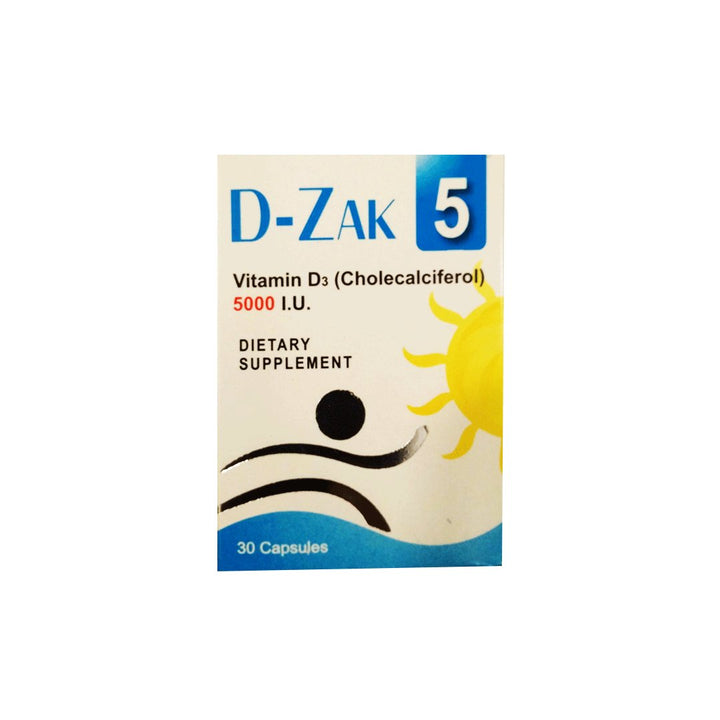 D-Zak 5 (Vitamin D3 5000 IU), 30 Ct - Schazoo - My Vitamin Store